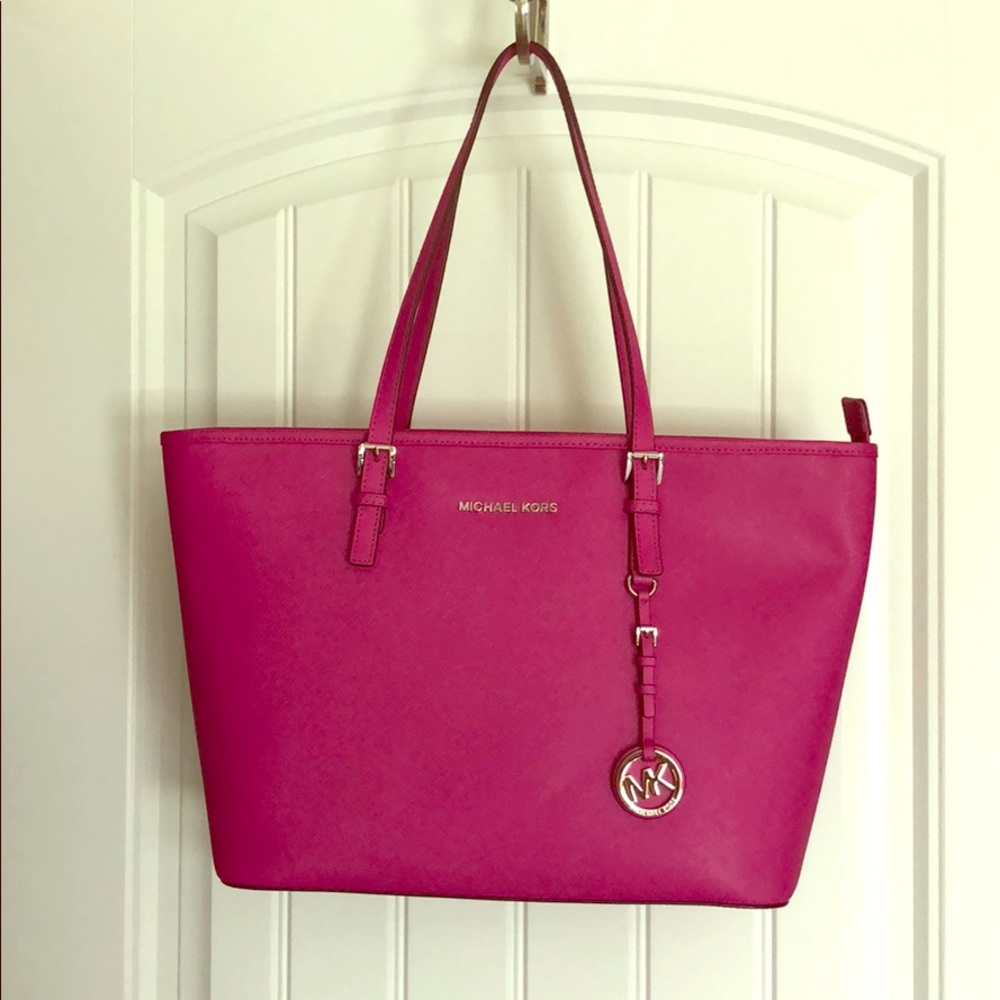 Michael Kors Fuschia Shoulder Tote